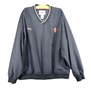 Wear Guard Men's Pullover Jacket Blue Large V-Neck Long Sleeve Kenworth Logo